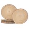 Vintiquewise Set of 4 Rustic Wood Slices Round Multi Purpose Natural Wooden Slabs for Chargers Cake Risers Serving Trays Table Centerpieces Home Decor DIY Crafts Party Supplies and Tableware